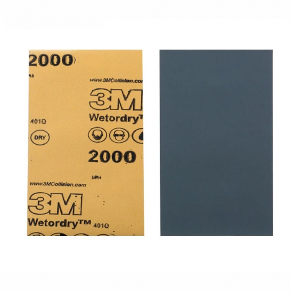 1 papier abrasif - Micro grain fin 2000 3M Wetordry 02049